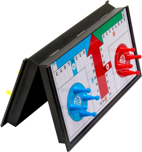 Miniatura 2 de Amerous Juego de Ludo Go Board plegable de viaje magnético de 10
