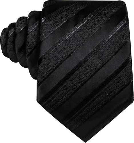 Miniatura 228 de Barry.Wang Juego de corbatas para hombre, corbata de seda a rayas, tejido a cuadros, gemelos formales, negocios, boda