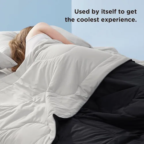 Miniatura 7 de Bedsure - Mantas refrescantes para quienes tienen calor al dormir, cobija ligera para verano, fría, para sudores nocturnos, transpirable, cómoda