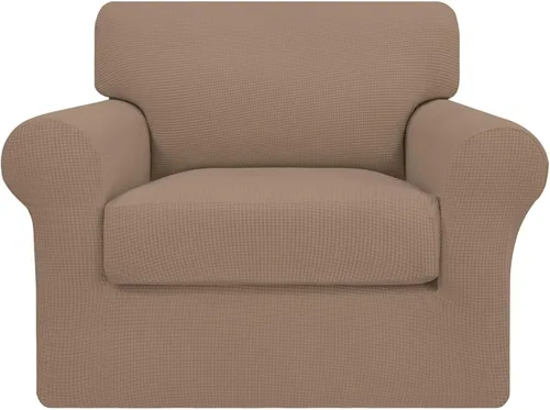 Miniatura 55 de Easy-Going - 4 piezas de funda elástica para sofá de gran tamaño para perros, lavable, para 3 cojines separados, protector de muebles elástico