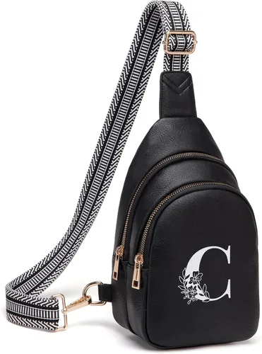 Miniatura 22 de Viverte Bolsas Cruzadas para Mujeres Bolso de Hombro Inicial Riñoneras Personalizadas Regalos para Mamá Mujer Esposa