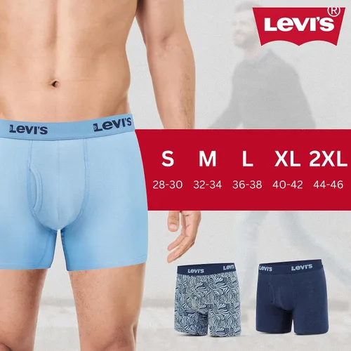 Miniatura 6 de Levi's Calzoncillos tipo bóxer para hombre, algodón elástico transpirable para hombre, paquete de 3