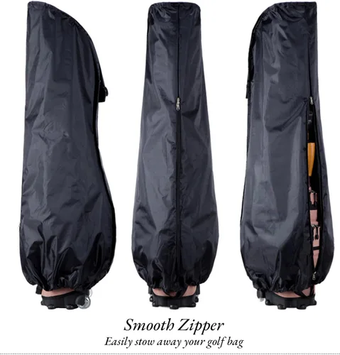 Miniatura 4 de Funda de lluvia para bolsa de golf, duradera, a prueba de polvo, equipo impermeable para viajes, bolsa de golf, capucha de lluvia de 50.4 pulgadas