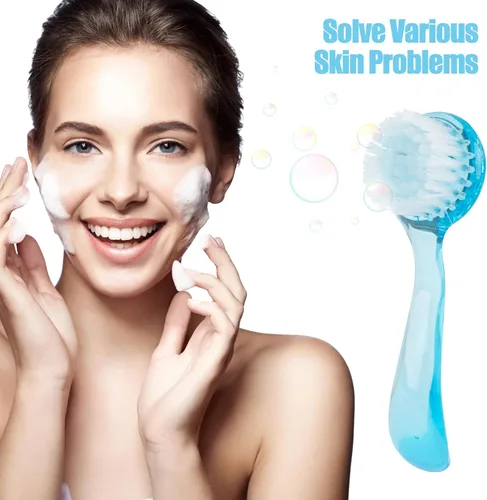 Miniatura 4 de AUEAR, Paquete de 4 cepillos faciales para limpieza y limpieza facial con tapa para mujeres y niñas, lavado y masaje de maquillaje