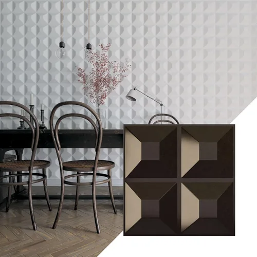 Miniatura 60 de Ekena Millwork Swindon EnduraWall Panel decorativo de pared 3D de 11 7/8 pulgadas de ancho x 11 7/8 pulgadas de alto, fiebre del oro