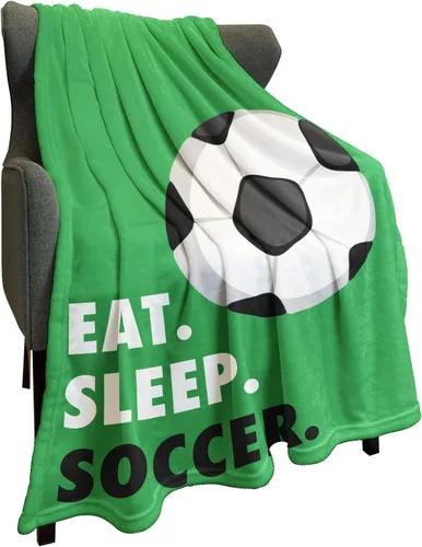 Miniatura 11 de HommomH Manta de forro polar deportivo 40 "x 50" para fútbol americano deportivo, divertido, tradicional, liviano, suave, cálido y acogedor
