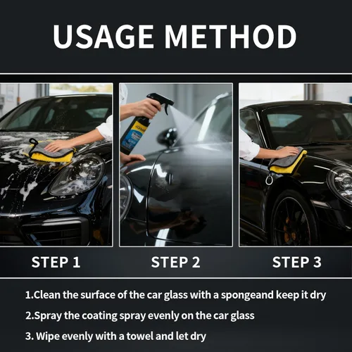 Miniatura 4 de Spray de Recubrimiento para Automóvil, Paquete de 2 SOPAMI 3-en-1 Pulidor de Alto Brillo Removedor de Rayones, Spray de Cera para Automóvil sin Agua