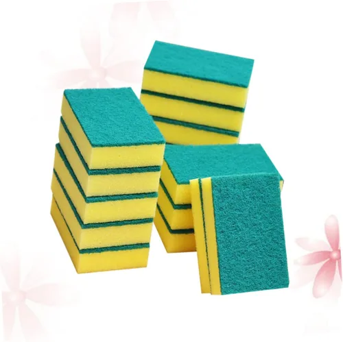 Miniatura 3 de Healifty Grande para la limpieza 15pcs Juego de esponjas para lavar platos autodescontaminación estropajo almohadillas cocina baño ayudante
