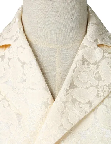 Miniatura 3 de ZEROYAA Chaleco gótico steampunk de doble botonadura jacquard para hombre, chaleco sin mangas