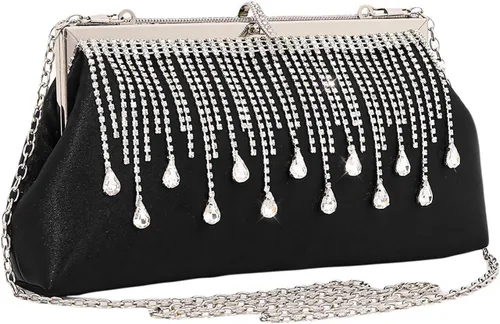 JIAN YA NA Fashion Women Bridesmaid Lady Girl Bride Evening Clutch Bag for Prom Cocktail Party Wedding Engagement