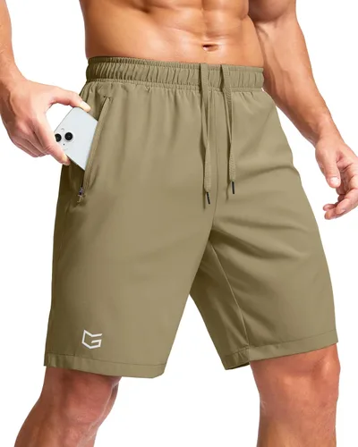 Miniatura 40 de G Gradual Pantalones cortos deportivos para correr para hombre con bolsillos con cremallera, de secado rápido, de 7 pulgadas, 5 pulgadas, 9