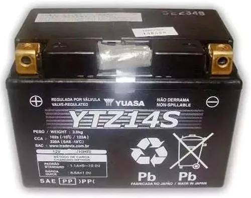 Miniatura 2 de Yuasa YTZ14S batería