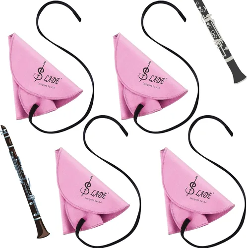 Miniatura 11 de Yinder 4 Piezas Paño de Limpieza para Clarinete Paño de Limpieza para Tubo Interior Adecuado para Flauta, Piccolo, Saxofón, Sax (Rojo)