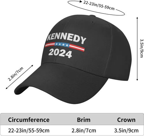 Miniatura 6 de gymini Kennedy para Presidente Sombrero Kennedy 2024 Save America Hat Anti Biden Sombrero Demócrata Sombrero Deportes Béisbol Papá Gorra