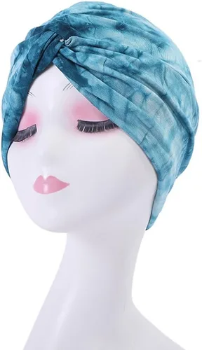 Miniatura 7 de Turbantes elásticos para mujer, gorro de quimioterapia, para cáncer
