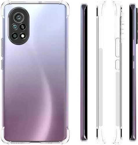 Miniatura 2 de USTIYA Funda para Huawei Nova 8 Clear Crystal TPU Cuatro Esquinas Cubierta Proteger Cámara Llanura Transparente Suave Teléfono Funda Protectora