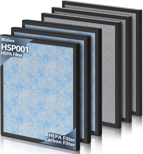 HSP001 Filtro de repuesto compatible con purificador de aire Hathaspace Smart HSP001, juego de filtros de repuesto para purificador de aire HEPA H13