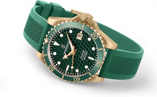 Miniatura 5 de BODERRY Relojes de buceo automáticos japoneses originales para hombre, caja de bronce con cristal de zafiro, reloj de pulsera mecánico impermeable