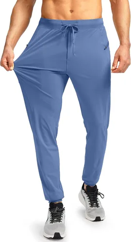 Miniatura 2 de G Gradual Pantalones deportivos para hombre con bolsillos con cremallera elásticos cónicos pantalones deportivos para hombre entrenamiento correr