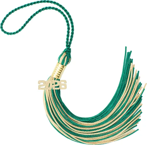 Miniatura 575 de Borla de graduación Aqua 2022, todos los colores escolares disponibles, fabricada en Estados Unidos