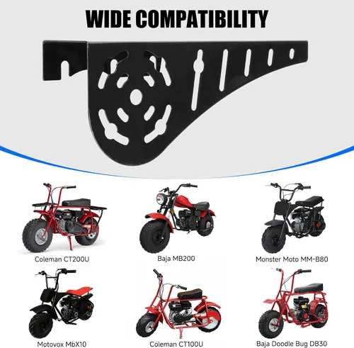 Miniatura 2 de YOXUFA Mini Protector de Cadena de Minimoto Cubierta de Embrague de Repuesto para Predator 212 196cc 224cc Coleman CT200U Baja Warrior MB200