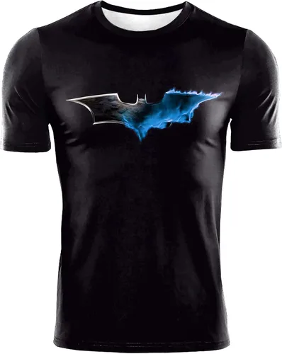 Miniatura 4 de Camisa de compresión para hombre, manga corta, camiseta casual y deportiva, camiseta atlética para fitness