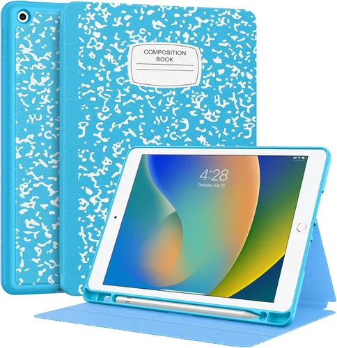 Miniatura 14 de Supveco Funda para iPad de 9ª/8ª/7ª Generación 10.2 pulgadas (Modelo 2021/2020/2019) con Soporte para Lápiz, Funda Folio Premium con Soporte