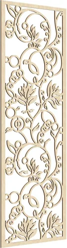 Miniatura 115 de 9 3/8"W x 24 3/8"H x 1/4"T Caspio Decorativos Paneles De Pared De Madera De Calado, Roble Rojo rojo (Red Oak)