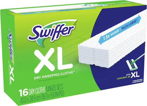 Miniatura 4 de Swiffer Sweeper - Paños desechables extra grandes para barrido en seco, cajas de 16 unidades (paquete de 3)