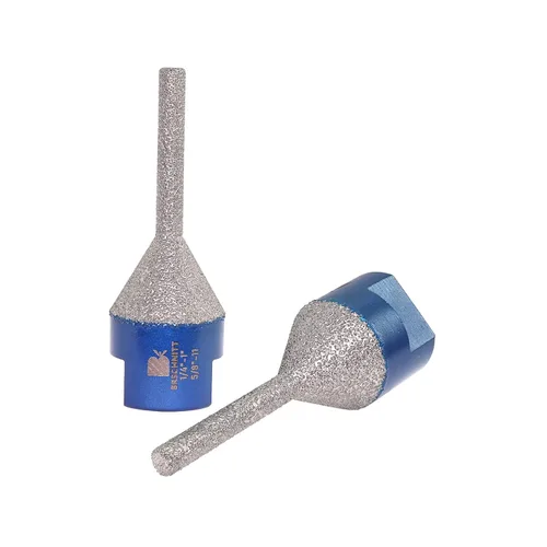Miniatura 7 de Broca biseladora de diamante, brocas de fresado de dedo de diamante, BRSCHNITT 0-1 3/8 pulgadas (0.000 in-1.378 in) con rosca 5/8-11 para agrandar