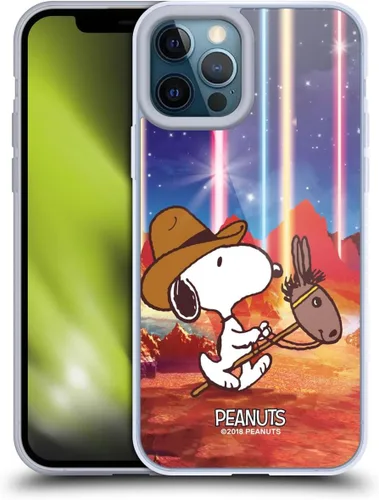 Miniatura 157 de Head Case Designs Funda de gel con licencia oficial de Peanuts Nebula Cactus Needles Snoopy Space Cowboy [protección de grado militar] compatible