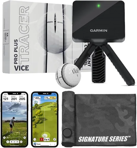 Miniatura 16 de Garmin Approach R10 Monitor de lanzamiento de golf portátil con pelotas Vice Pro Plus Practica en casa o en el campo de conducción Métricas