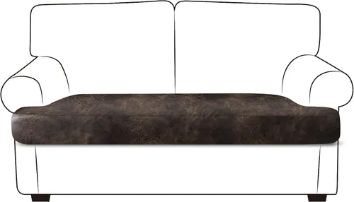 Miniatura 102 de ANARACHON Fundas de cojín de sofá con aspecto de cuero, juego de fundas de asiento de sofá, protector de muebles para sillón seccional, sofá biplaza