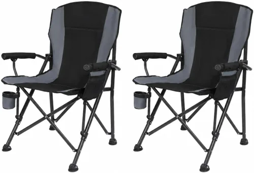 REDCAMP Silla de campamento plegable de gran tamaño para adultos, resistente 250/300/330 libras, marco de acero resistente, sillas de campamento al