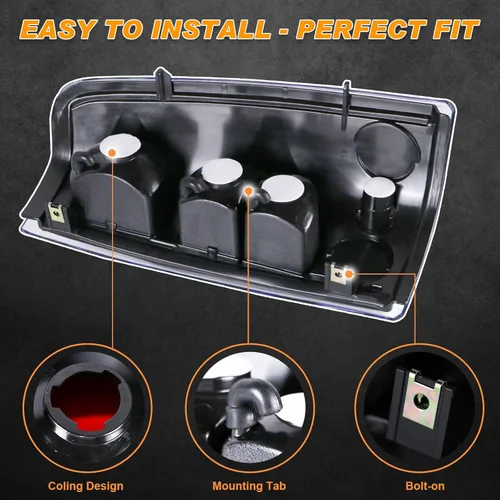 Miniatura 4 de Luz trasera compatible con Chevy Silverado 1999-2006 1500 2500 3500 2007 Classic, 1999-2002 GMC Sierra 1500 2500 3500 luces traseras laterales