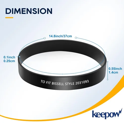 Miniatura 6 de KEEPOW Correa de repuesto para aspiradora Bissell PowerForce Helix Turbo 2191, 2191U, 2190, 2252, 2253, 2254, 22543, 1700, 1701, 1797, 1793, 2691