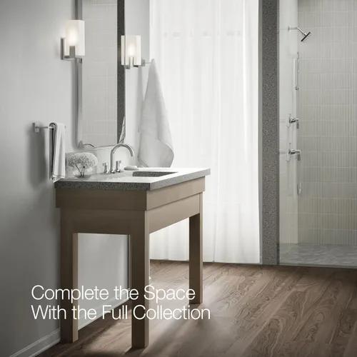 Miniatura 10 de KOHLER K-28125-4-CP Venza - Grifo para lavabo de baño, 3 agujeros con dos manijas de palanca y drenaje clicker, 1.2 GPM, cromo pulido