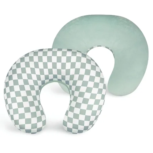 Miniatura 8 de DILIMI Funda de almohada de lactancia, funda de lactancia suave y elástica para almohada de lactancia, 1 paquete reversible extraíble para bebé niño