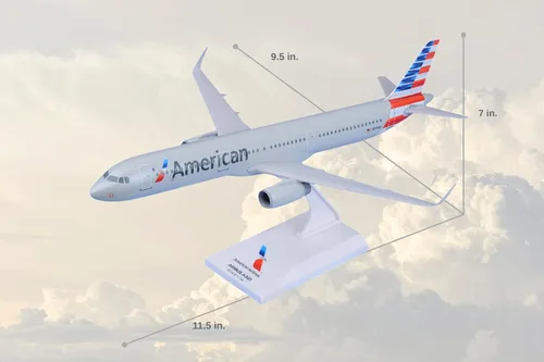Miniatura 2 de Daron Skymarks American A321 New Livery Aircraft (escala 1/150)