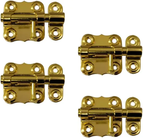 Miniatura 16 de QCAA Deco Perno de barril deslizante de acero duradero, 2 pulgadas, revestimiento negro, paquete de 4, fabricado en Taiwán Recubierto negro (2")