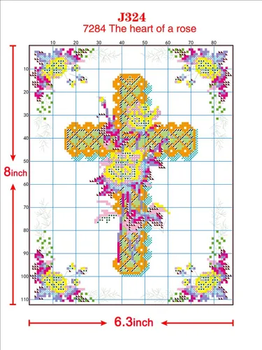 Miniatura 4 de Kits de punto de cruz impresos 11CT 10X14 pulgadas 100% algodón regalo navideño kits de bordado DIY para principiantes patrones fáciles bordado