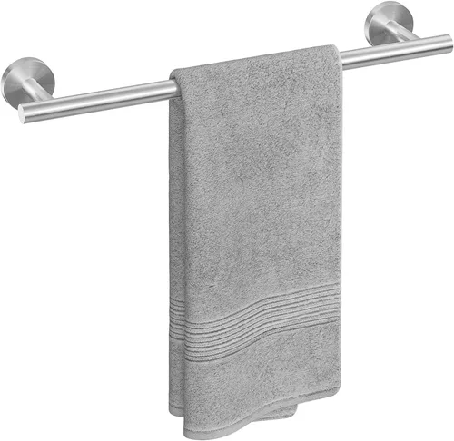 Miniatura 26 de USHOWER Barra de toalla cromada pulida, toallero de 18 pulgadas para montaje en pared de baño, varilla de toalla de acero inoxidable SUS304 Cromo