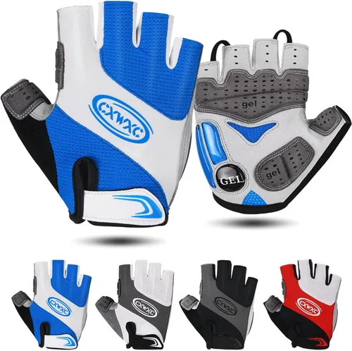 Miniatura 8 de CXWXC Guantes de ciclismo para hombres y mujeres – Guantes de ciclismo transpirables de gel para bicicleta de montaña – Guantes antideslizantes