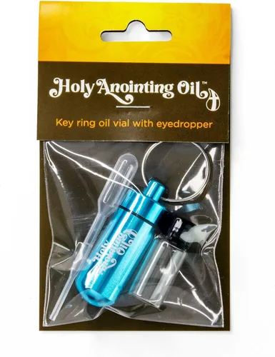 Miniatura 2 de Kit de accesorios para botella de aceite de unción, contenedor de llavero aguamarina, cuentagotas de plástico y pequeño frasco de vidrio vacío