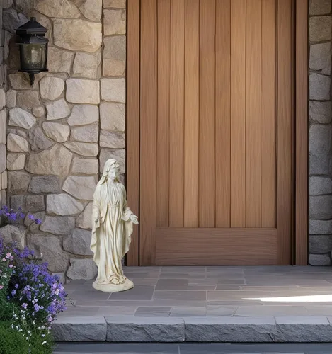 Miniatura 8 de LuxenHome - Estatua de Virgen María para exteriores, estatua religiosa de jardín de 30 pulgadas, estatua de la Santísima Madre al aire libre