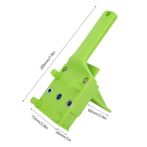 Miniatura 6 de Plantilla de clavija, kit de taladro de agujero, 41 piezas, herramienta de taladro grueso para carpintería, herramienta de carpintería con kit