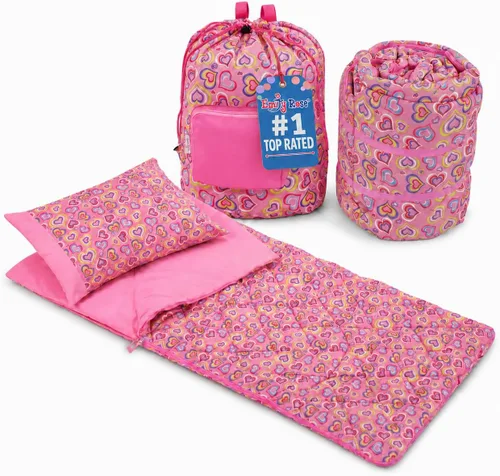 Emily Rose Pink Toddler Nap Mat Set with Warm Blanket
