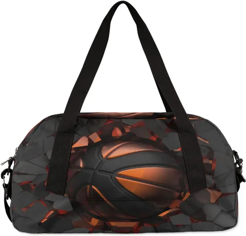 Miniatura 5 de Bolsa de lona ligera para niños, bolsa deportiva de gimnasio para niños y niñas, pequeña bolsa de viaje para baile, bolsa de mano para fiestas