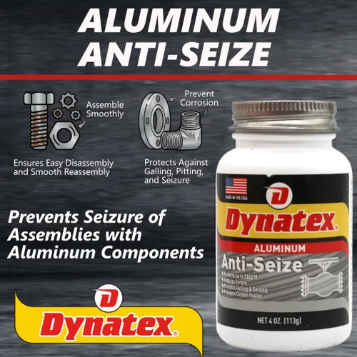 Miniatura 3 de Dynatex Lata de aluminio antiagarrotamiento de 4 onzas, uso general, evita la corrosión por agallas, resistente al calor y a la presión, aluminio