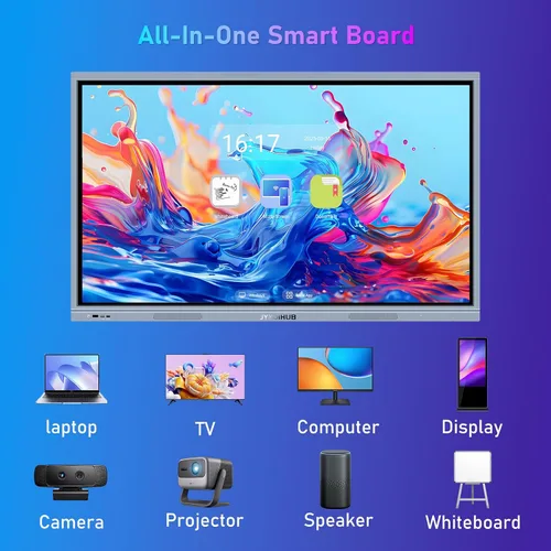 Miniatura 4 de Pizarra electrónica de 55 pulgadas con pantalla táctil HD 4K, pizarra interactiva para aula y conferencia, sistema operativo Android y Windows